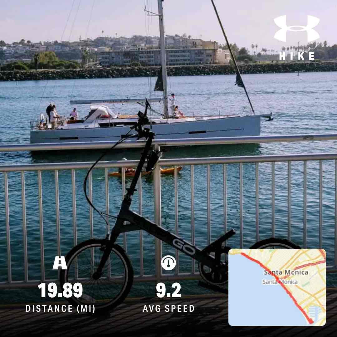 My third ride down the Marvin Braude Bike Trail in Santa Monica