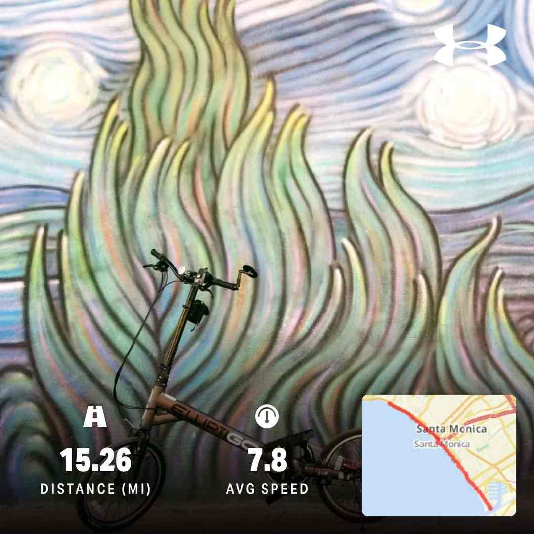 My first ride down the Marvin Braude Bike Trail in Santa Monica
