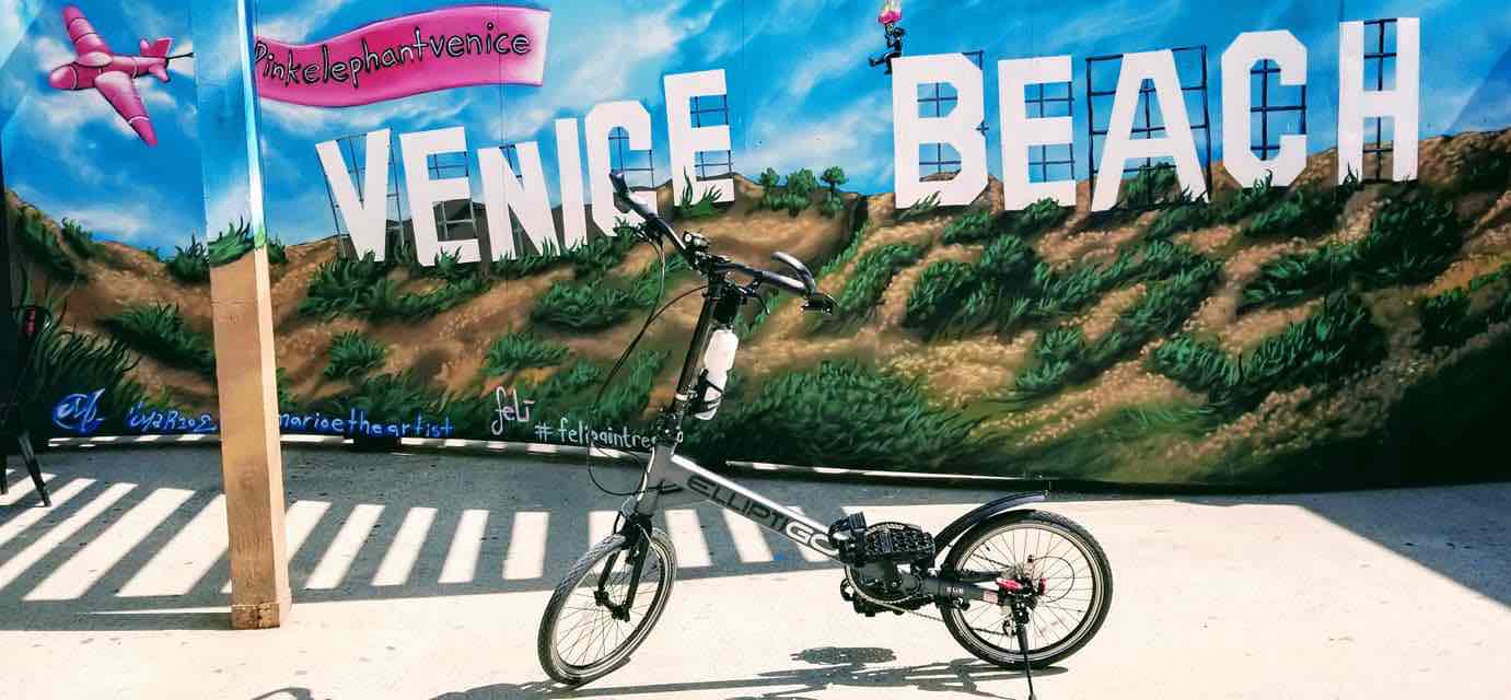 16 miles on the Marvin Braude Bike Trail in Santa Monica