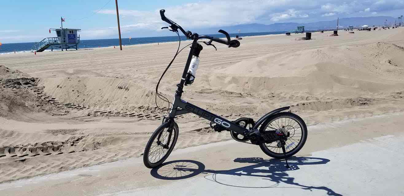 38 miles on the Marvin Brad Bike Trail in Santa Monica with Dru