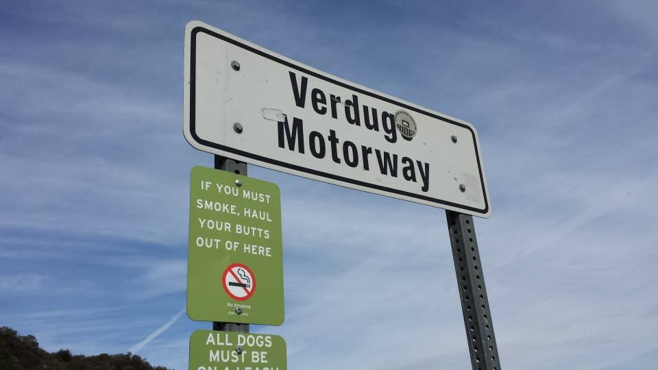 Our hike across the Verdugo Mountains